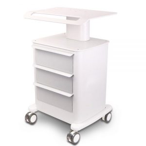 ترالی پزشکی کشودار سه طبقه پلاستیک فشرده Medical trolley
